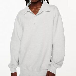 Aritzia Cozy Fleece Boyfriend Polo